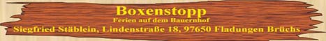 Boxenstopp, Ferien auf dem Bauernhof, Siegfried Stäblein, Lindenstraße 18, 97650 Fladungen Brüchs